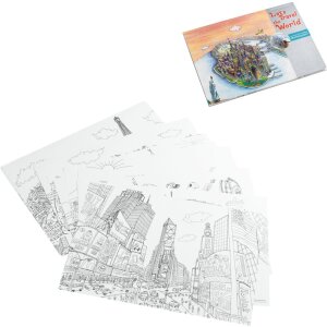 Mascagni libro da colorare Globetrotter 37x26 cm