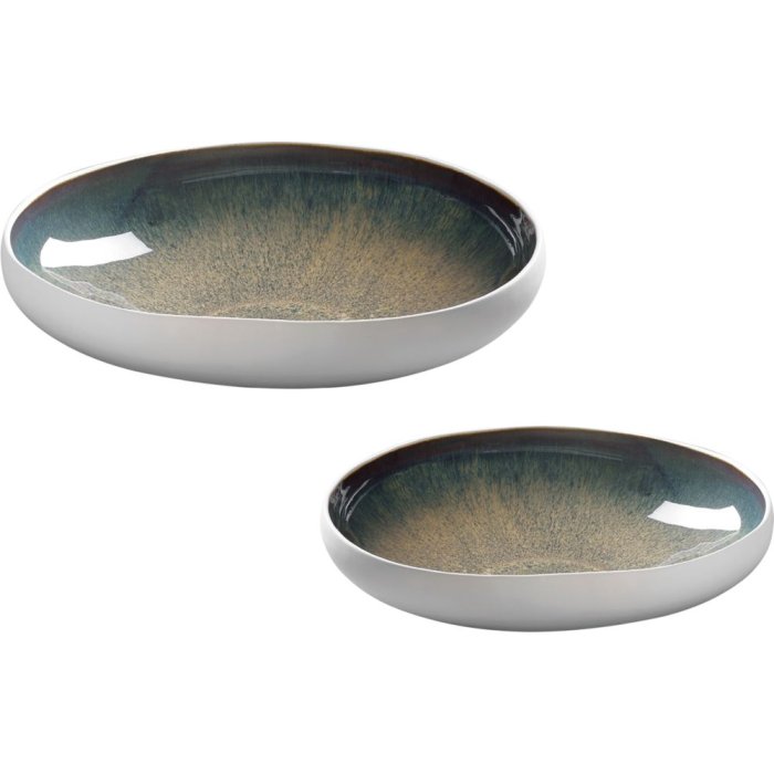 20EO1443 Set di ciotole Mascagni 19,8x19,2x4,4 cm e 30x29x6,5 cm