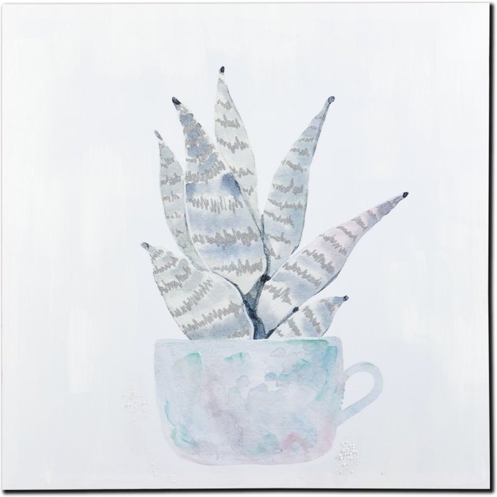 20EO1484 Quadro Mascagni Deco 70x70 cm con brillantini