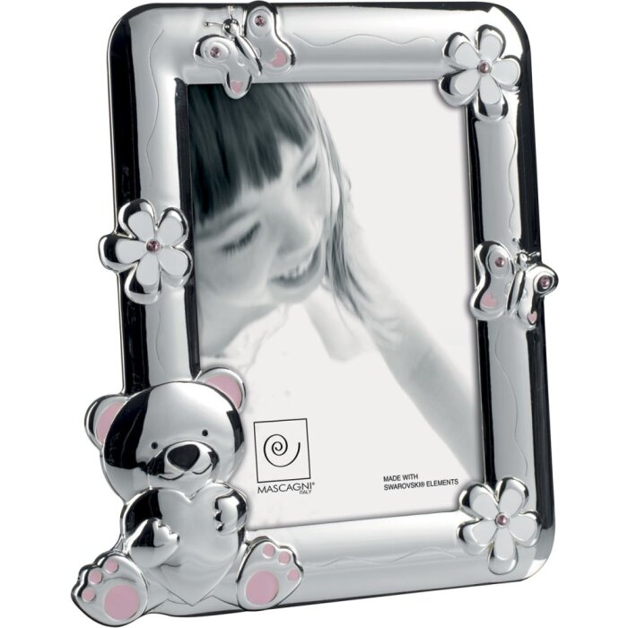 Cornice per bambini Cuore di orsacchiotto 13x18 cm rosa