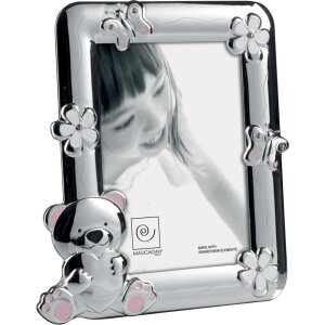 Cornice per bambini Cuore di orsacchiotto 13x18 cm rosa