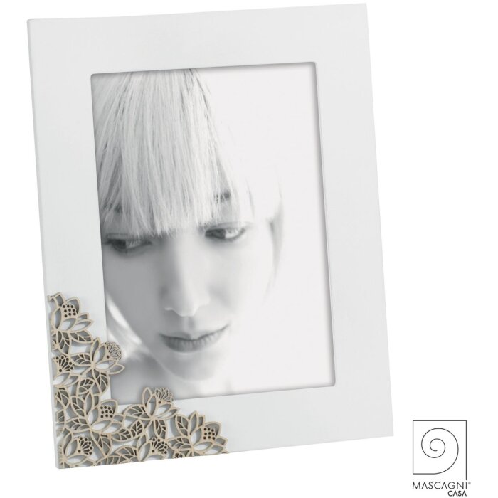 Cornice per foto in pizzo 13x18 cm bianco