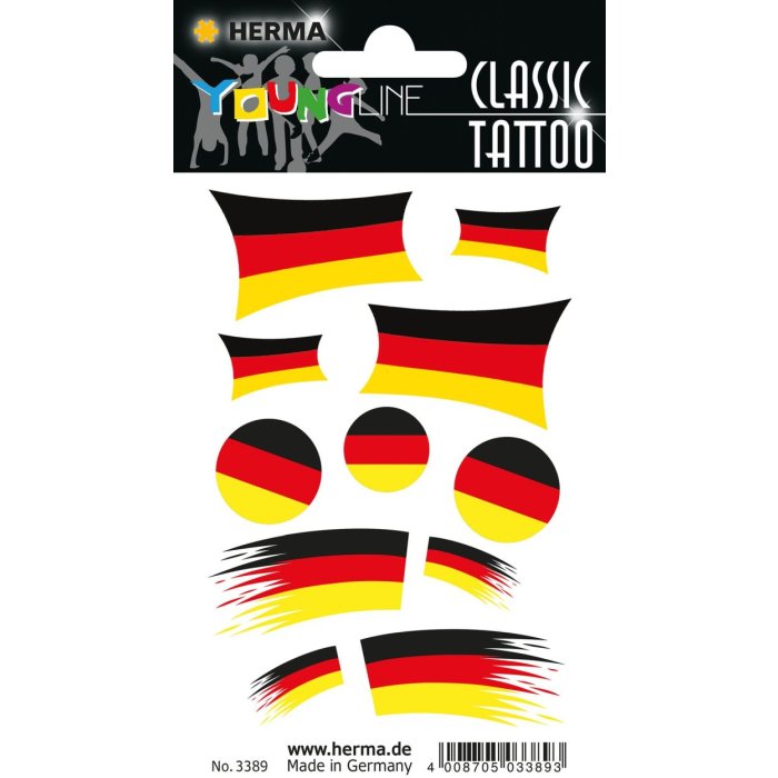 Germania Tatuaggi FAHNEN 1 foglio