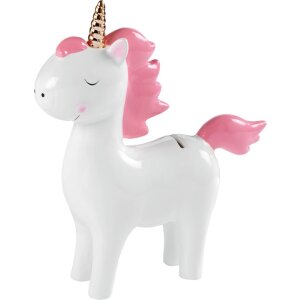 Salvadanaio Unicorno rosa