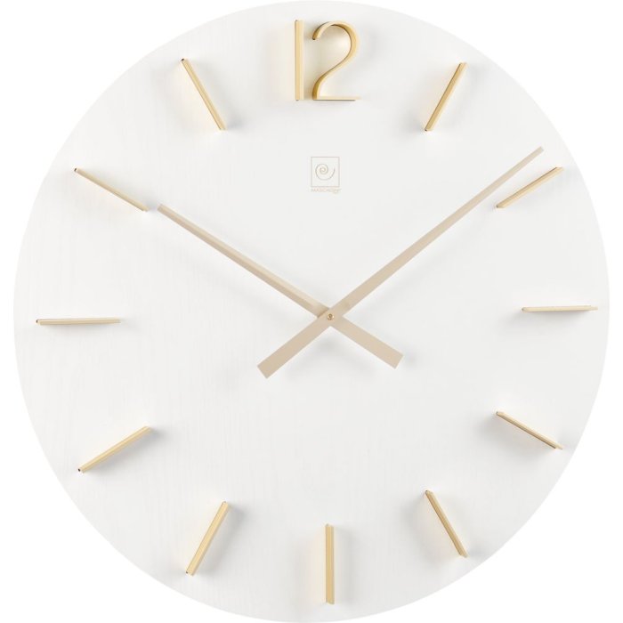 20QM578 Orologio da parete Mascagni 50 cm bianco