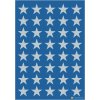 Stelle adesive a 5 punte, argento Ø 13 mm