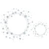 Stelle adesive a 5 punte, argento Ø 13 mm