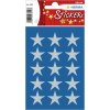 Adesivo HERMA stelle a 5 punte, argento Ø 22 mm