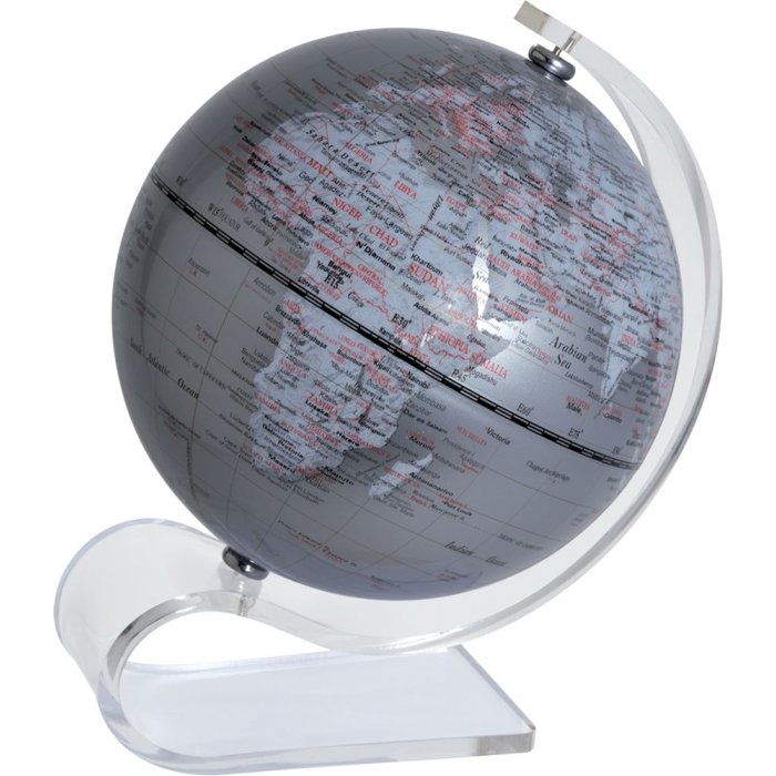 20AO452 Mascagni Globe argento 13 cm girevole