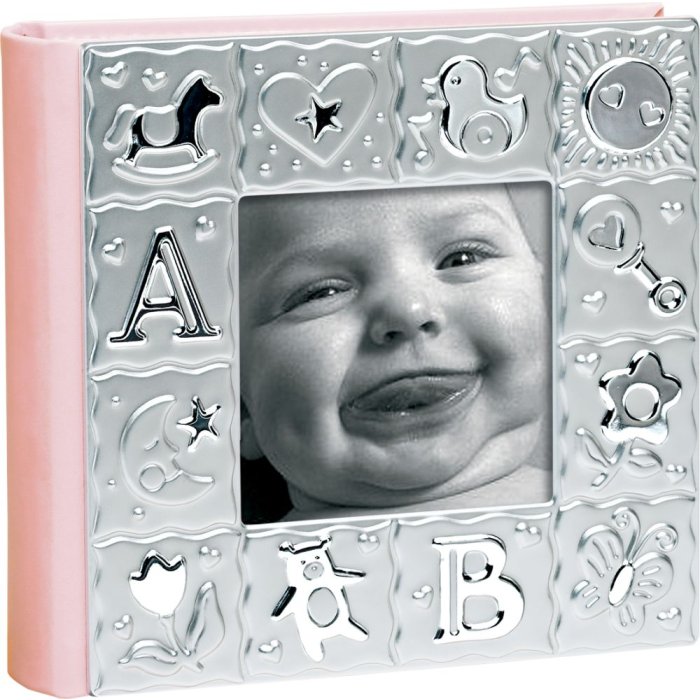 Mascagni Memo Album 100 foto 10x15 cm con cornice rosa