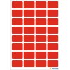 Etichette multiuso rosse 12x19 mm carta opaca 160 pz.