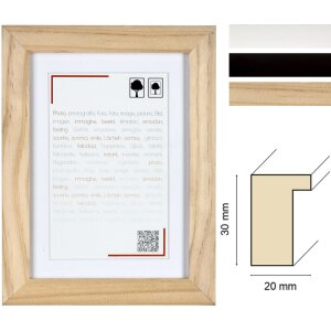 Ceanothe Telaio in legno Smart con Passepartout
