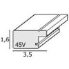 Cornice per foto in plastica beige S45VY3