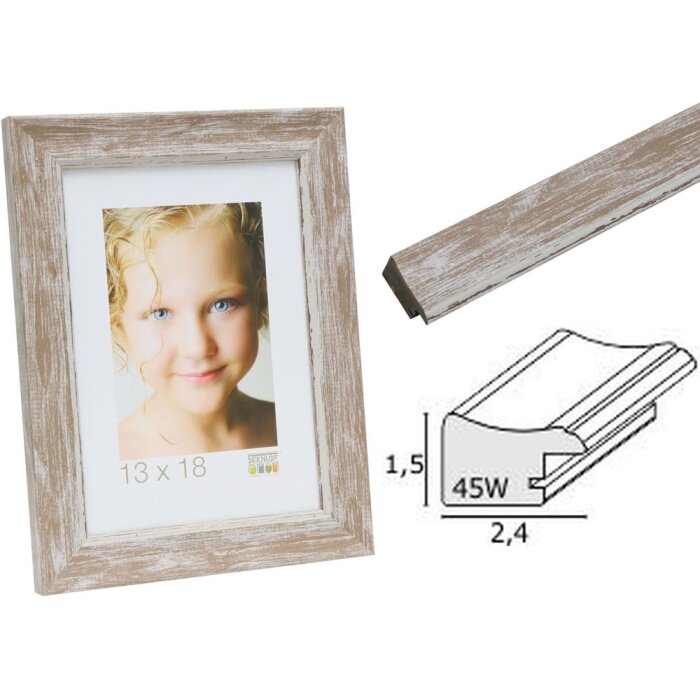 Cornice per foto in plastica beige S45WF3