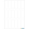 Etichette multiuso bianche 12x34 mm carta opaca 126 pz.