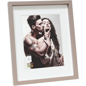 Cornice con passepartout in legno tortora S223K7