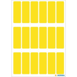 Etichette multiuso giallo 12x34 mm carta opaca 90 pz.