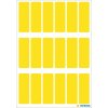 Etichette multiuso giallo 12x34 mm carta opaca 90 pz.