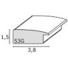 Cornice per quadri in legno marrone S53GH7
