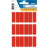 Etichette multiuso rosse 12x34 mm carta opaca 90 pz.