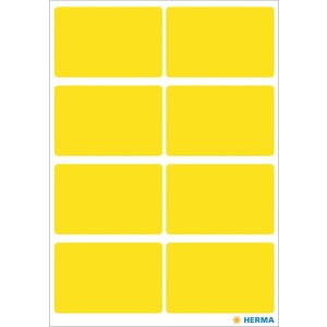 Etichette multiuso giallo 26x40 mm carta opaca 40 pz.