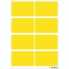 Etichette multiuso giallo 26x40 mm carta opaca 40 pz.