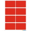 Etichette multiuso rosse 26x40 mm carta opaca 40 pz.