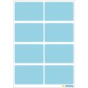 Etichette multiuso blu 26x40 mm carta opaca 40 pz.