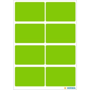 Etichette multiuso verdi 26x40 mm carta opaca 40 pz.