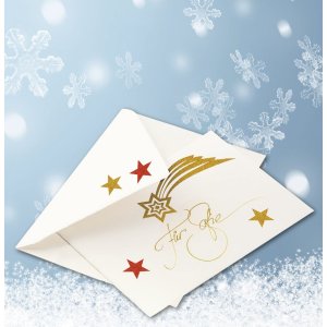 Adesivo natalizio HERMA MAGIC stelle + coda, glitterato