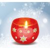 HERMA Stelle adesive natalizie argento Holo