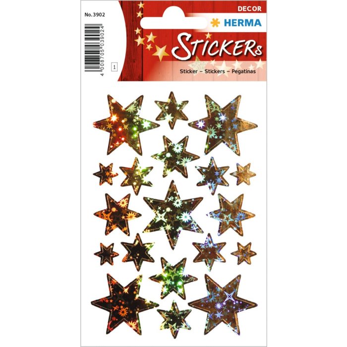Herma Adesivo natalizio Holo Stars