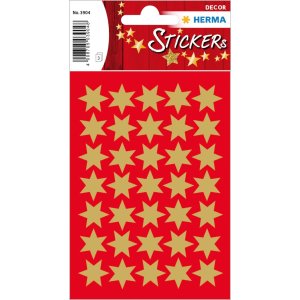 Adesivo HERMA stelle oro Ø 16 mm