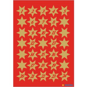 Stelle adesive 1-24, oro