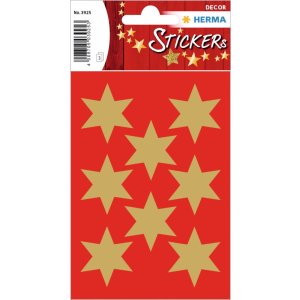 Adesivo Stelle, oro Ø 33 mm