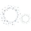 HERMA Stelle adesive natalizie argento