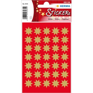 Stelle adesive HERMA, oro Ø 16 mm Confezione da 3...
