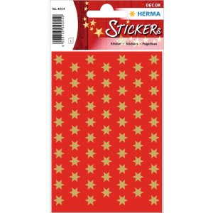 Adesivo HERMA stelle oro Ø 8 mm