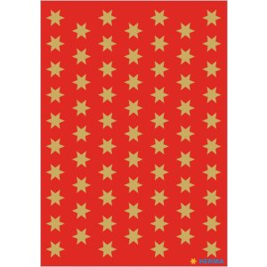 Adesivo HERMA stelle oro Ø 8 mm