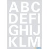 lettere adesive herma 25 mm a-z foil resistente alle intemperie bianco 2 fogli