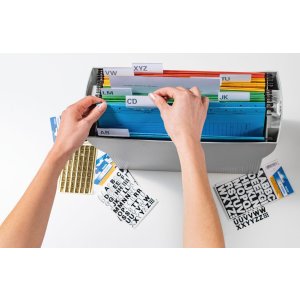 Lettere Vario nere A-N di Herma