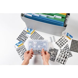 Etichette numeriche Herma Vario 0-9 nero 2 fogli