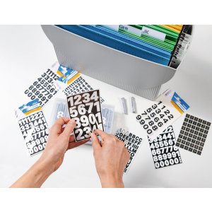 Etichette numeriche Herma Vario 0-9 nero 2 fogli