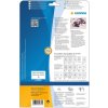 Etichette di sicurezza bianche 45,7x21,2 mm foglio adesivo estremamente forte opaco 1200 pz.