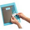 Etichette di sicurezza bianche 45,7x21,2 mm foglio adesivo estremamente forte opaco 1200 pz.
