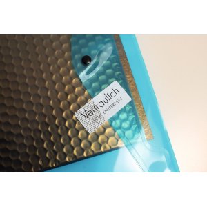 Etichette di sicurezza bianche Ø 40 mm rotonde pellicola adesiva estremamente resistente opaca 600 pz.