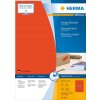 Etichette a4 rosso 105x37 mm carta opaca 1600 pz.