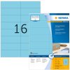 Etichette A4 blu 105x37 mm carta opaca 1600 pz.