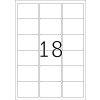 Etichette indirizzo Premium A4, carta bianca 63,5x46,6 mm opaca 1800 pz.