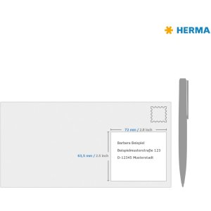 Etichette Premium A4, carta bianca 63,5x72 mm opaca 1200 pz.